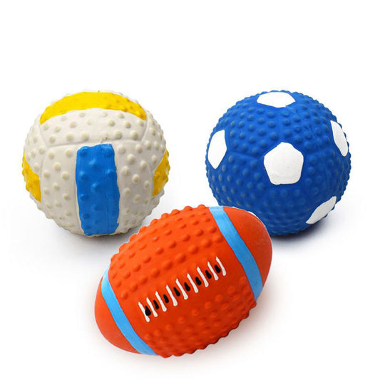 PawSport Fun Sports Toy Balls for Dogs - Diverse Shapes, Wear-resistant, Interactive Bullet Points