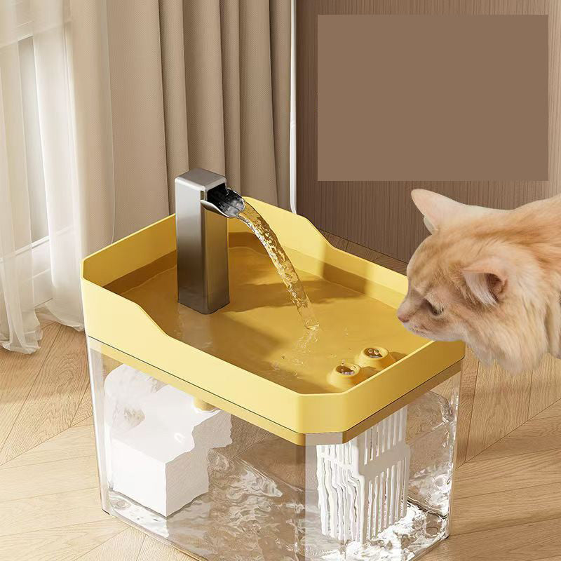 PurrFalls Stylish Cat Waterfall Fountain - Unique Design, Circulating Filtration, Quiet Operation