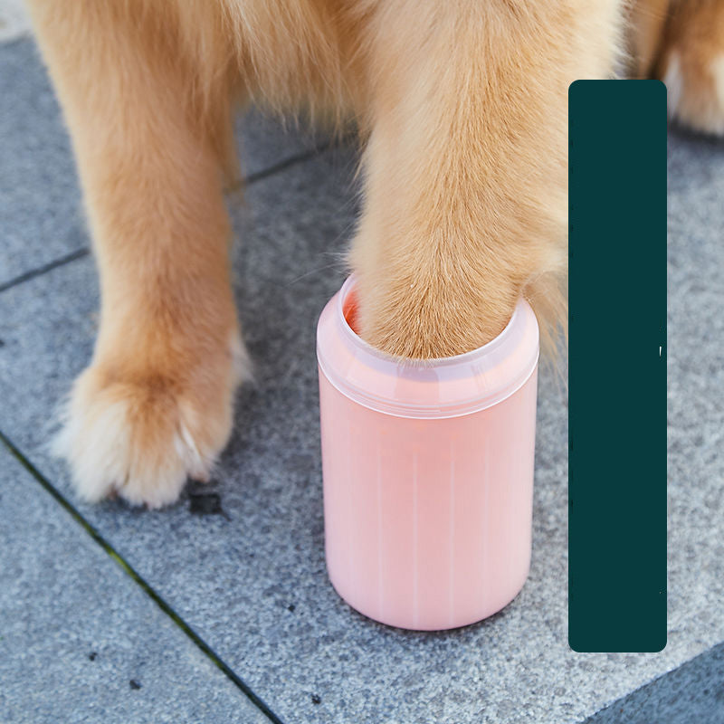 PawSpa Pet Foot Cleaner - Cylindrical Design, Silicone Bristles, Safe Material