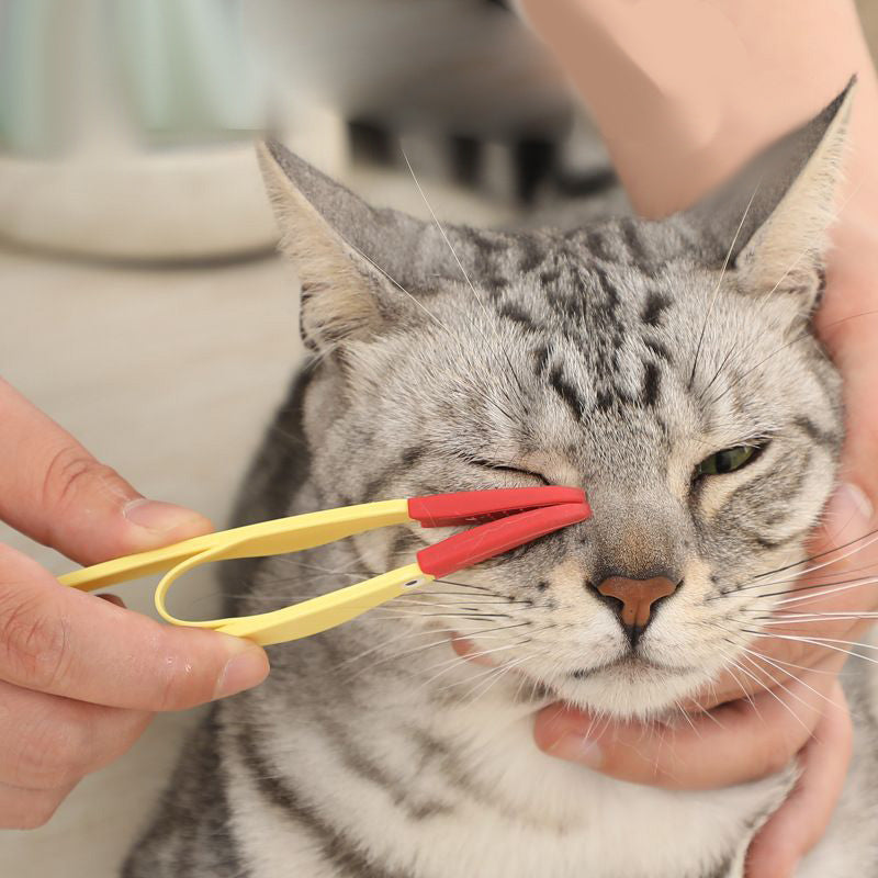 Cat Eye Cleaning Tool - Gentle, Ergonomic, and Hygienic Eye Care for Cats - Available in Yellow and Blue