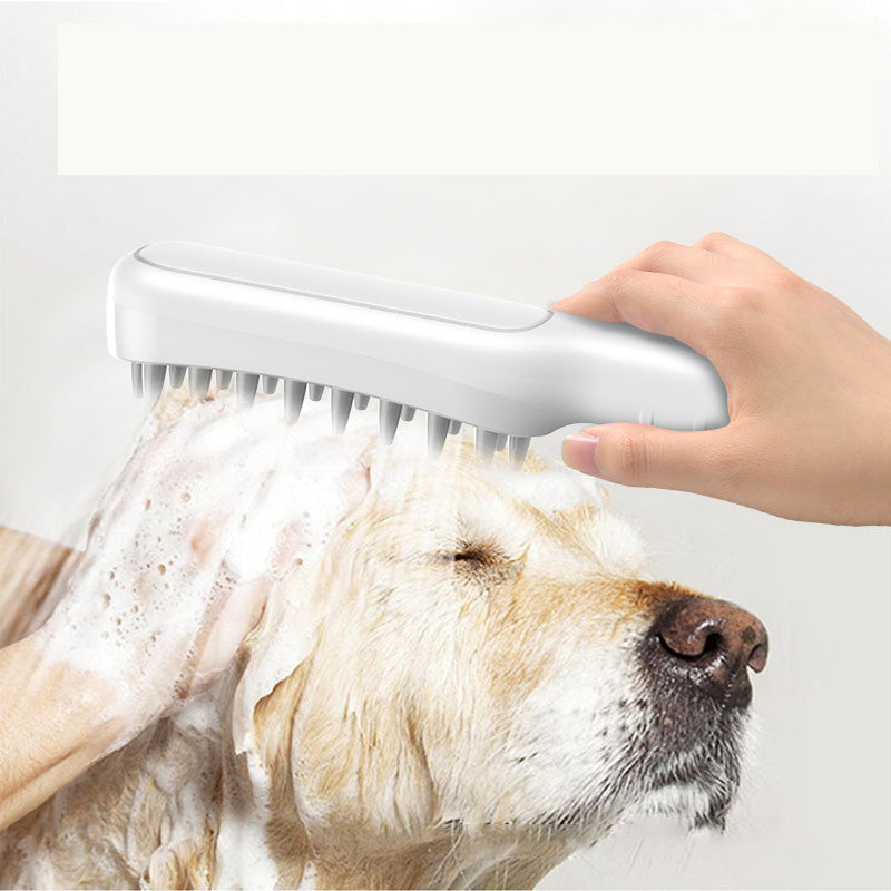 PawLux Premium Pet Bathing Brush - Ergonomic Handle, Soft Bristles for All Coat Types, Durable Design