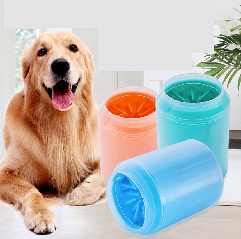 PawSpa Pet Foot Cleaner - Cylindrical Design, Silicone Bristles, Safe Material