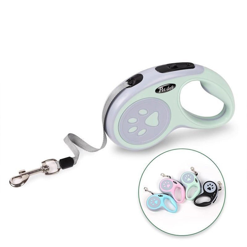 Pet Dog Retractable Leash - Adjustable Length, Comfortable Grip, Secure Hook, Stylish Design - Ideal for Walking, Jogging, and Outdoor Adventures