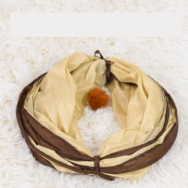 PawPlay Fun Tri-way Tunnel Toy for Cats - Unique Design, Multiple Play Modes, Safe Material