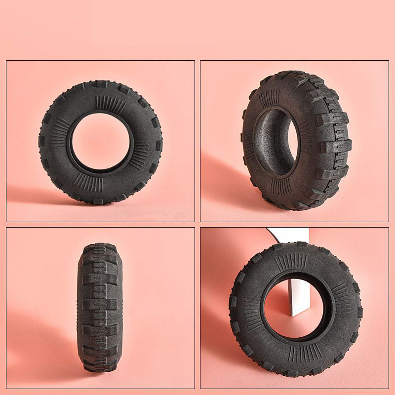 TireTuff Durable Tire-shaped Dog Toy - 15.3 cm Diameter, Wear-resistant, for Interactive Play