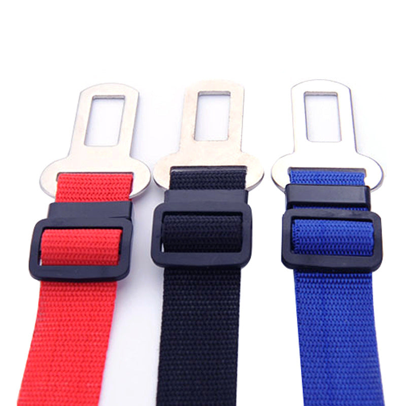 Pet Car Safety Leash - Durable, Adjustable, and Easy-to-Use Seatbelt Leash for Dogs - Available in Black, Red, and Blue