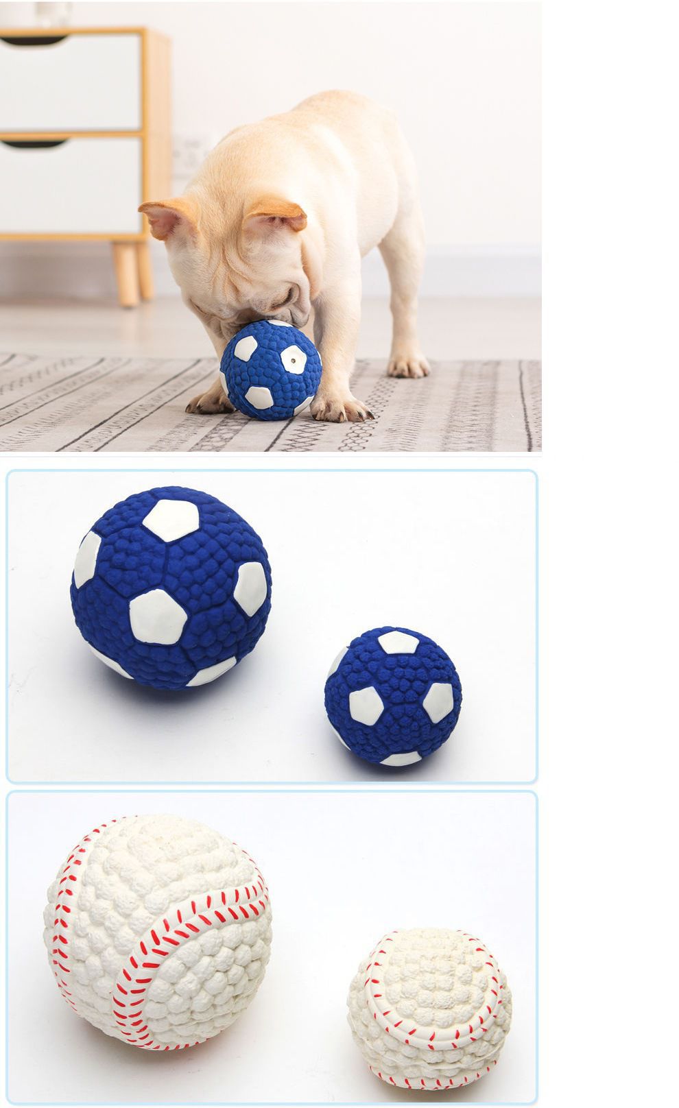 PawSport Fun Sports Toy Balls for Dogs - Diverse Shapes, Wear-resistant, Interactive Bullet Points