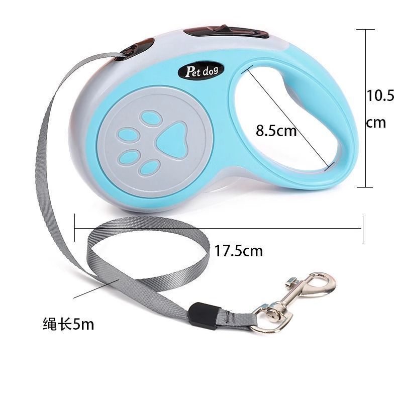 Pet Dog Retractable Leash - Adjustable Length, Comfortable Grip, Secure Hook, Stylish Design - Ideal for Walking, Jogging, and Outdoor Adventures