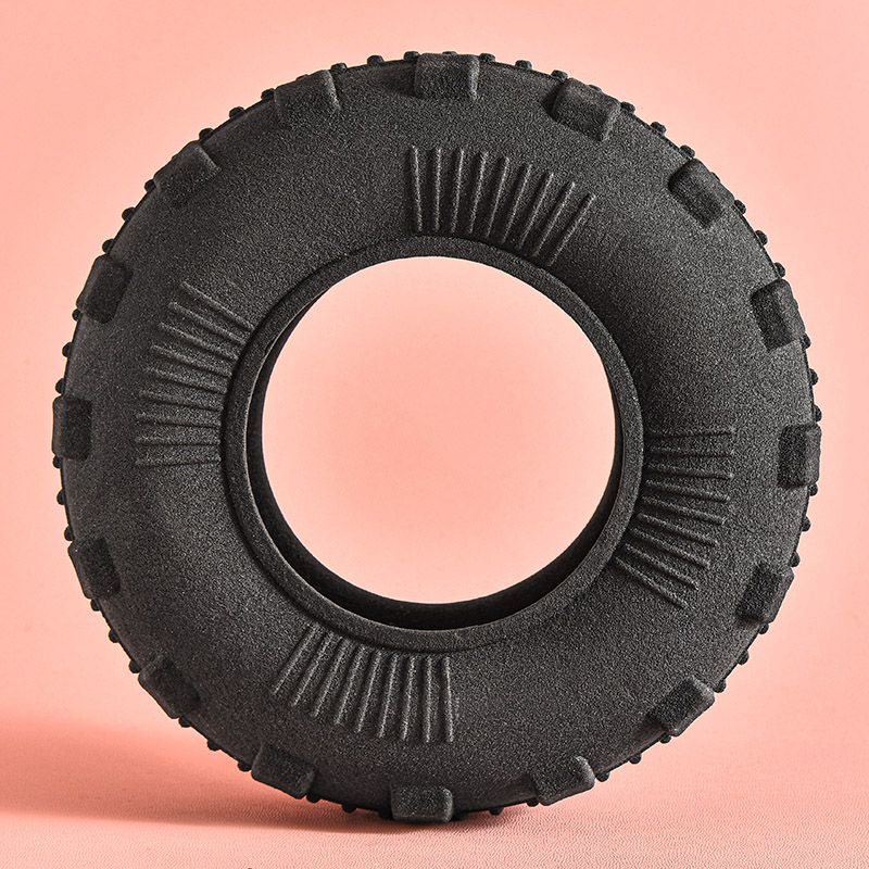 TireTuff Durable Tire-shaped Dog Toy - 15.3 cm Diameter, Wear-resistant, for Interactive Play