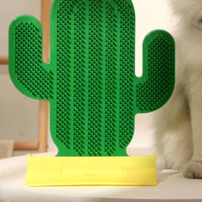 PawCactus Cactus-shaped Cat Fur-rubbing Tool - Adorable Design, Practical Function, Safe Material