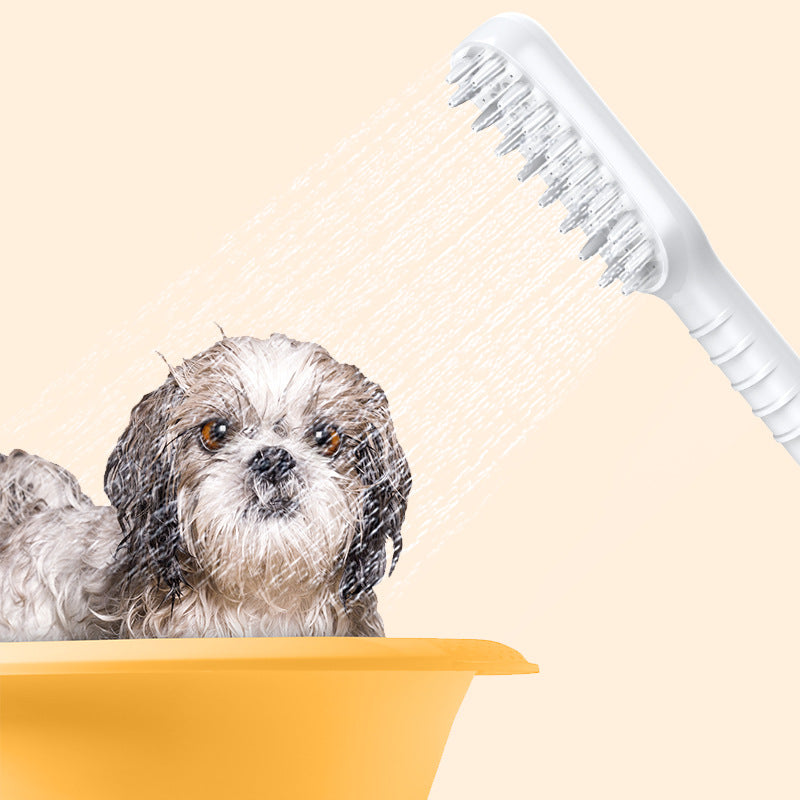 PawLux Premium Pet Bathing Brush - Ergonomic Handle, Soft Bristles for All Coat Types, Durable Design