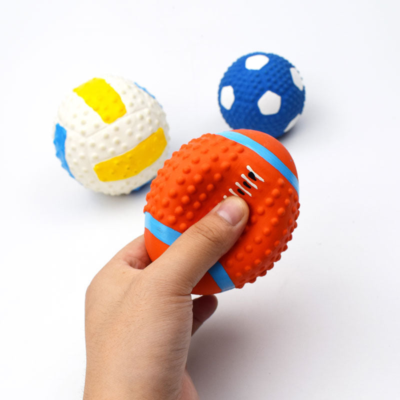 PawSport Fun Sports Toy Balls for Dogs - Diverse Shapes, Wear-resistant, Interactive Bullet Points