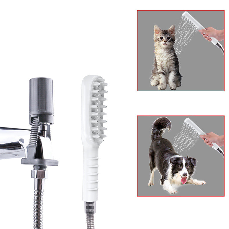 PawLux Premium Pet Bathing Brush - Ergonomic Handle, Soft Bristles for All Coat Types, Durable Design